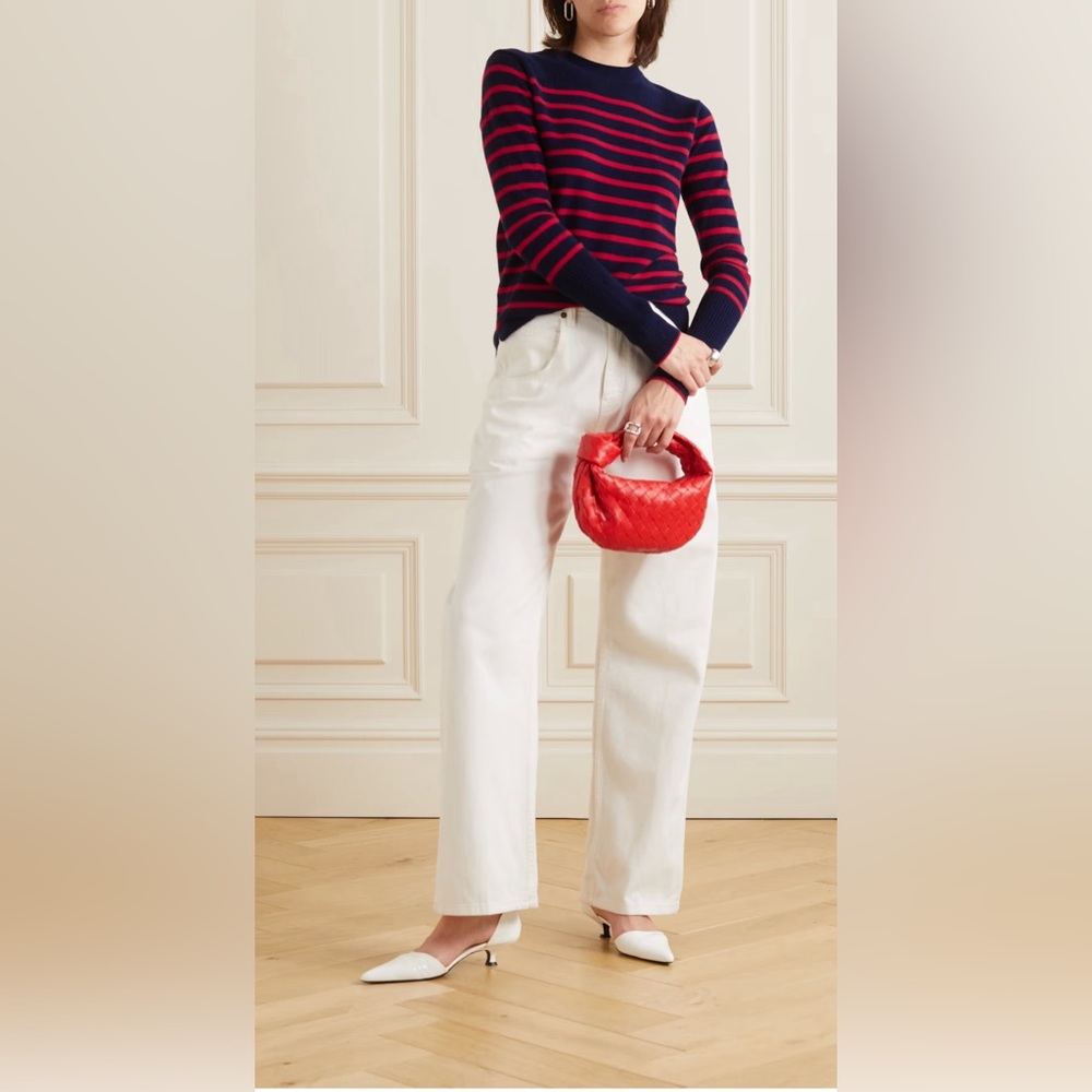 LA LIGNE Lean Lines striped cashmere sweater XS